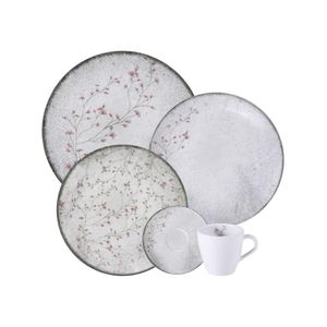 Aparelho de Jantar de Porcelana Floralis 20 Peças - Tramontina