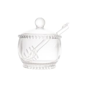 Meleira 10X10X11Cm Com Colher Cristal Pearl Wolff