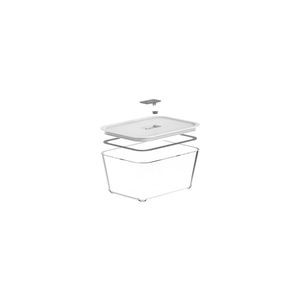 Pote De Vidro Hermtico 2400Ml Fresh Lock Branco Ou