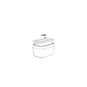 Pote De Vidro Hermetico 1200Ml Fresh Lock Branco Ou