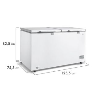 Freezer Horizontal 362 Litros 3 em 1 Branco 220V - MDRC522FZD012 - Midea