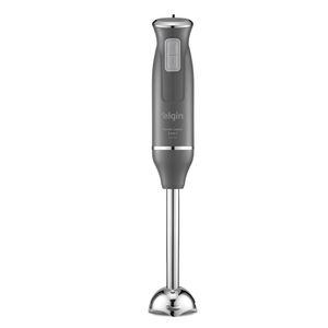 Mixer Power 2 Velocidades com Misturador Mini Processador Fout e Copo Dosador 600W 220V Cinza e Inox - Elgin