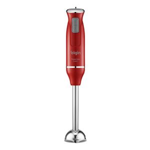 Mixer Power 2 Velocidades com Misturador Mini Processador Fout e Copo Dosador 600W 220V Vermelho e Inox - Elgin