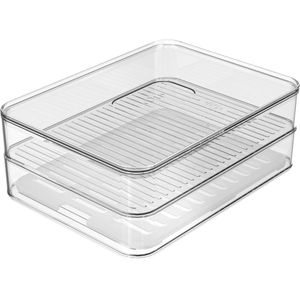 Porta Frios Clear Duplo Natural 20X15Cm -Ou