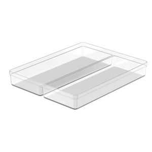 Organizador De Gaveta Clear Natural 37,5X30X5,6Cm - Ogc800Nt - Ou