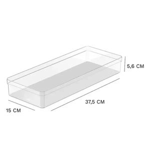 Organizador De Gaveta Clear Natural 37,5X15X5,6Cm - Ogc700Nt - Ou