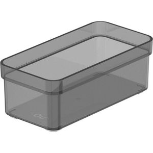 Organizador De Gaveta Clear 15X7,5X5,6Cm Fumê Ou