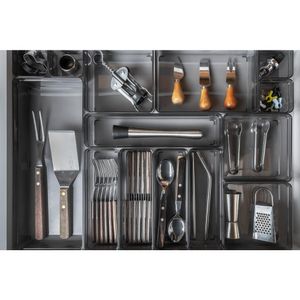 Organizador De Gaveta Clear Fumê 7,5X7,5X5,6Cm - Ogc100Fm - Ou