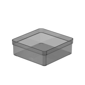Organizador De Gaveta Clear Fumê 15X15X5,6Cm - Ogc500Fm - Ou