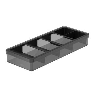 Organizador De Talheres Clear Preto 37,5X15Cm - Ogc1000Ptf - Ou