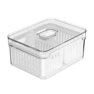 Organizador Com 2 Cestos Natural Clear Fresh 2,2L - Of650Nt - Ou