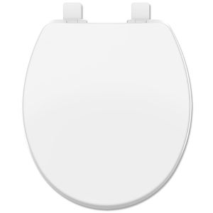 Assento Sanitário Universal Solution Polipropileno Soft Close Branco Ati Azul