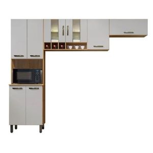 Cozinha 3 Pecas Cinamomo/Offwhite Zafira Valdemoveis