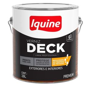 Verniz para Madeira Semi Brilho Deck Natual 3,6L - Iquine
