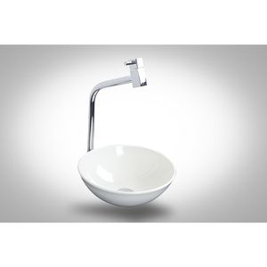Cuba De Sobrepor Delux Redonda 29Cm Branco Liso Bella Pia