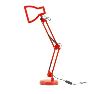 Luminária de Mesa com Braço Articulável 3D 5W Vermelha Orion Bivolt - Gmh