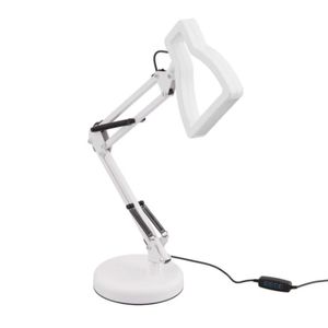 Luminária de Mesa com Braço Articulável 3D 5W Branco Orion Bivolt - Gmh