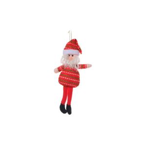Enfeite Boneco Ornamental para Árvore de Natal Vermelho 25CM Sortido - Miro