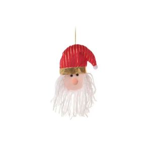 Enfeite Boneco Ornamental para Árvore de Natal Vermelho e Dourado 17CM Sortido - Miro