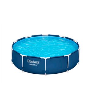 Piscina Estruturada Redonda Steel Frame 4.678L Azul - Bestway