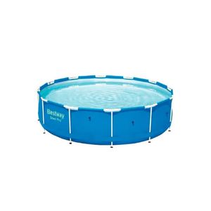 Piscina Estruturada 6.473L Redonda Plástico Steel Frame Azul Bestway