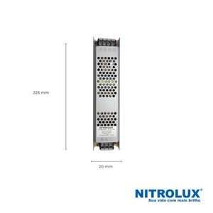 Fonte para Perfil 10A 12V 120W - Nitrolux