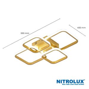 Pendente Selene Q 004D 46W 3 Em 1 - 5810 - Nitrolux