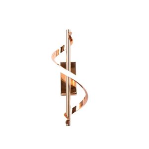 Arandela Espiral Dourado 36cm LED 10W 3 em 1 Bivolt - Nitrolux
