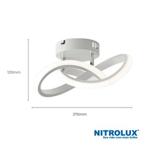 Luminaria Sobrepor 20W LPS004B 3 em 1 - 6108 - Nitrollux