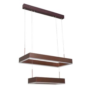 Pendente LED Squares-002M 46W Luz Amarela 3000K - 6083 - Nitrolux