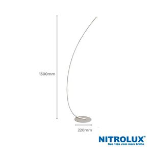 Luminária de Chão LED 23W LC930 Luz Neutra 4000K - 6126 - Nitrolux