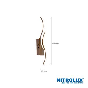 Luminária de Sobrepor LED 11W LPS005N Luz Amarela 3000K - 6129 - Nitrolux