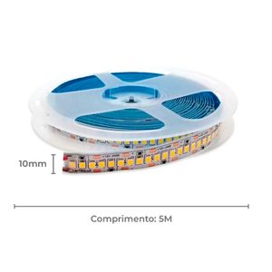 Fita LED 5M 120 Lúmens Luz Amarela 3000K - 5837 - Nitrolux