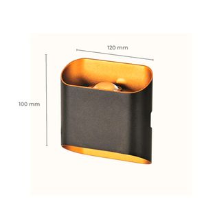 Arandela Alm-201G 2W 3000K - 6223 - Nitrolux