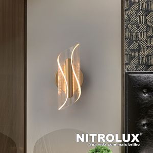 Arandela em LED Acrilica Ala002L 9W 3 em 1 - Nitrolux