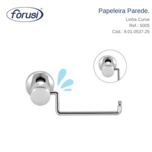 Papeleira cromada Curve Forusi