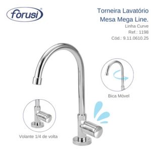 Torneira lavatório Curve Mega Line Forusi