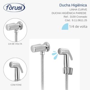 Ducha Higiênica Sem Derivação Curve Forusi