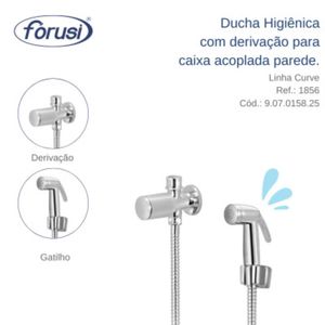 Ducha Higiênica Com Derivação Curve Forusi