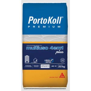 Argamassa ACII Multiuso 4 Em 1 Piso Sobre Piso 20KG - 654605 - Portokoll