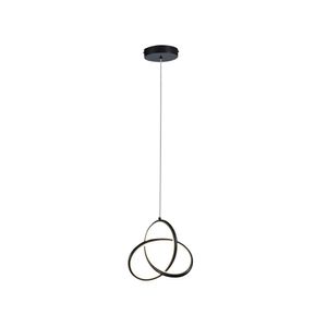 Pendente Led Catar 15W 3000K Preto Taschibra