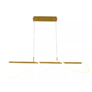 Pendente LED Organic 250 28W Luz Amarela 3000K Ouro Fosco - Taschibra