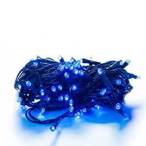 Pisca-pisca com 100 Leds 8 Funções Isol Verde 220V Azul - Taschibra