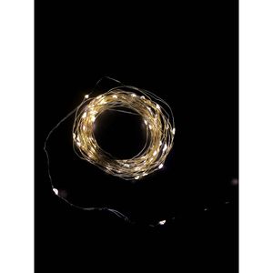 Pisca-pisca com  50 Mini Led Arame Pilha 3000K - Taschibra