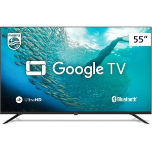Tv Smart 55 Ultra HD 4K Google TV Dolby Atmos Bluetooth 5.0 Comando de Voz Integrado - 55PUG7019/78 - PHILIPS