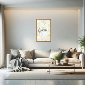 Quadro Decorativo Gratidão 40X60cm 100/7 Art Frame