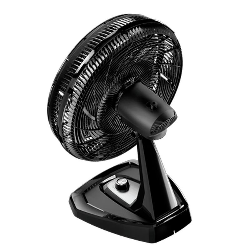 Ventilador de Mesa e Parede 50CM Flow Turbo 8 Pás 180W Preto e