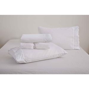 Jogo De Cama Sortido King 260X280cm 100% Poliéster Golden Bordado Rozac