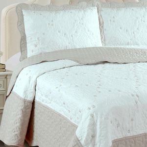 Kit Colcha Sortido Queen Bordada 240x260cm 100% Poliéster Maison Rozac