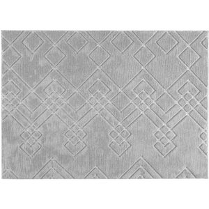 Tapete De Sala 100X140cm Mikonos Ankara Cinza Rozac